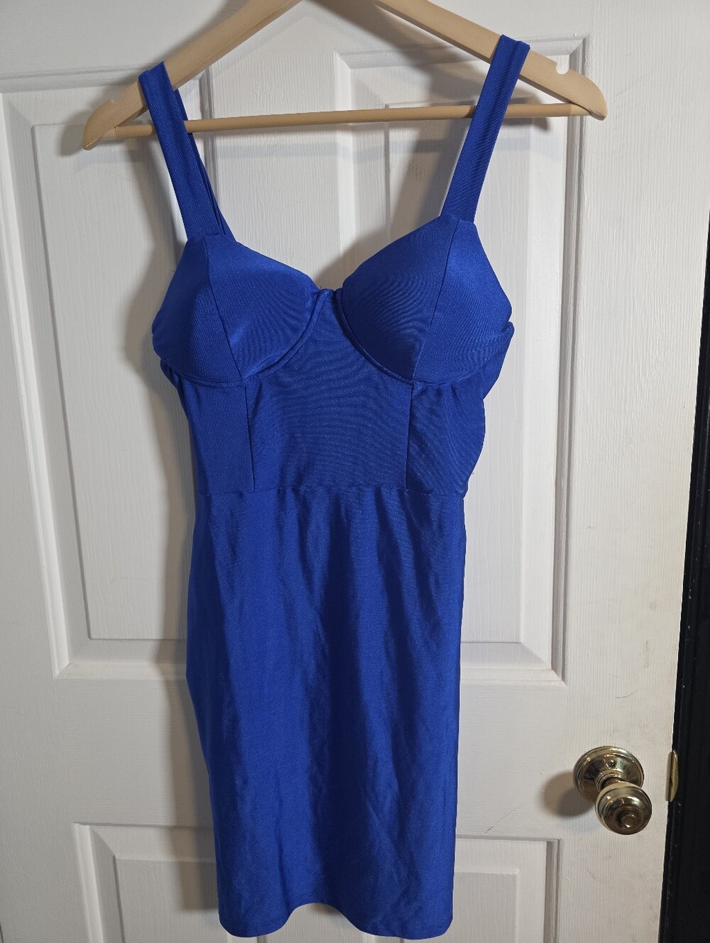 Haute Monde Royal Blue Bodycon Bustier Dress Size Medium